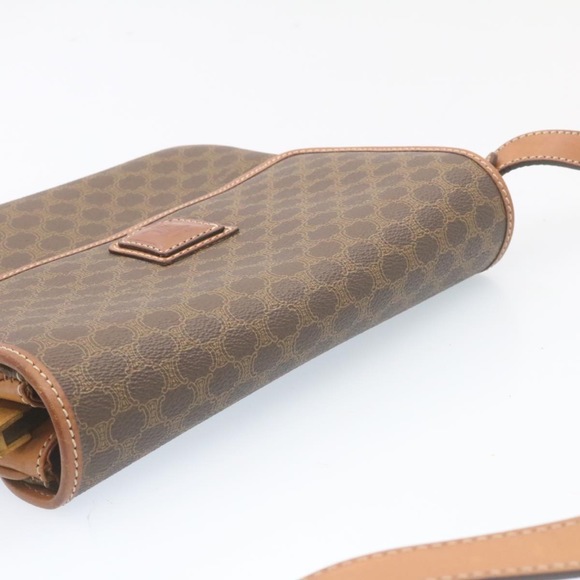 CELINE Macadam Canvas Shoulder Bag Brown Auth ar5789 - Picture 7 of 16